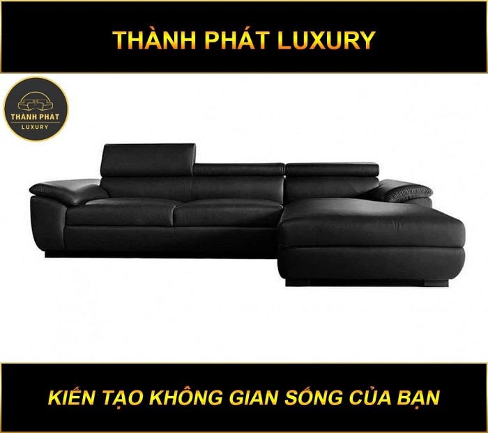 Mẫu sofa chữ L tông đen đẹp Mẫu sofa chữ L tông đen đẹp